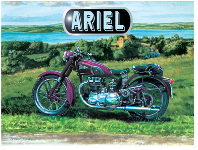 Ariel Metal Sign