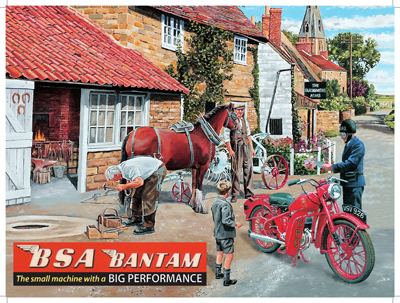 BSA Bantam Metal Sign
