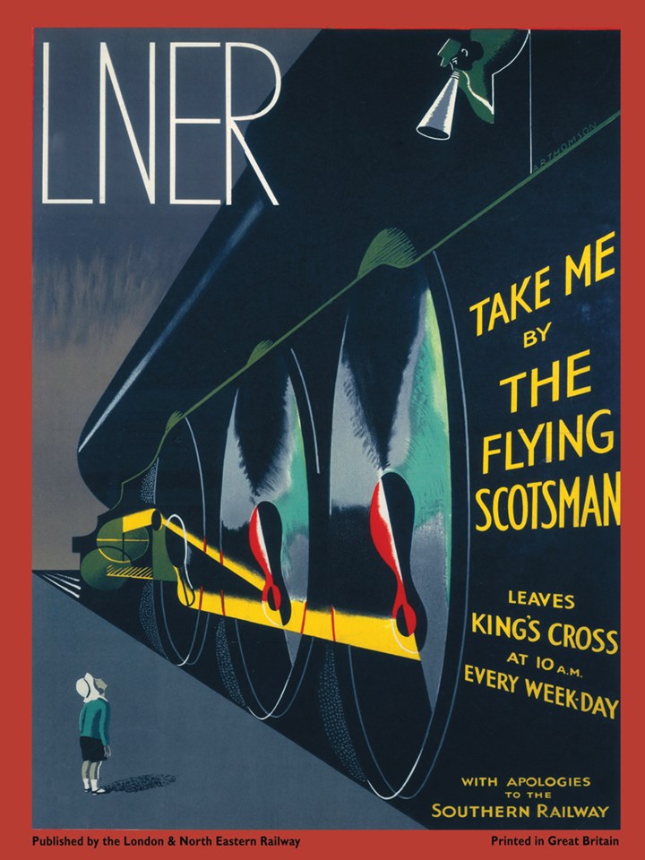 LNER Take Me by the Flying Scotsman Metal Sign - click to enlarge