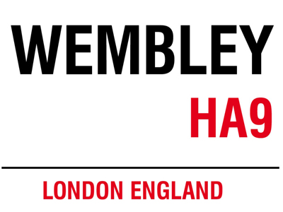 Wembley Metal Sign
