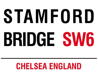 Stamford Bridge Metal Sign - click to enlarge