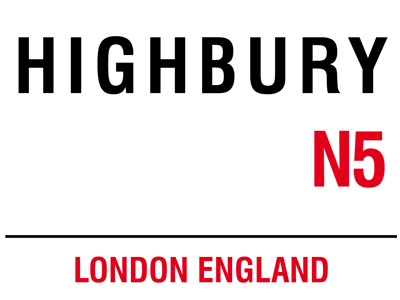 Highbury Metal Sign