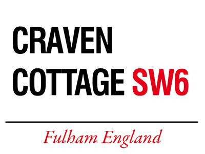 Craven Cottage Metal Sign