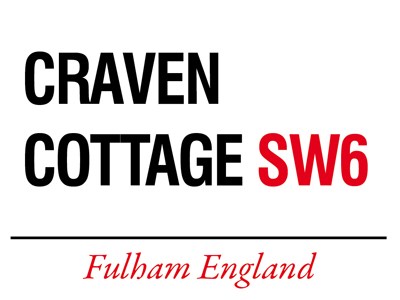 Craven Cottage Metal Sign - click to enlarge