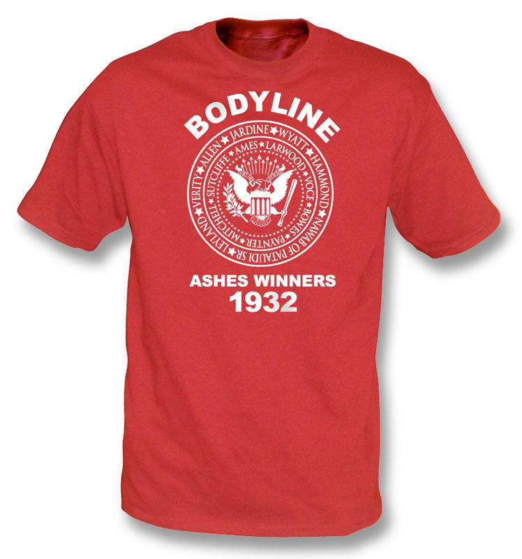 PunkCricket - Bodyline Ashes T-Shirt (Red)