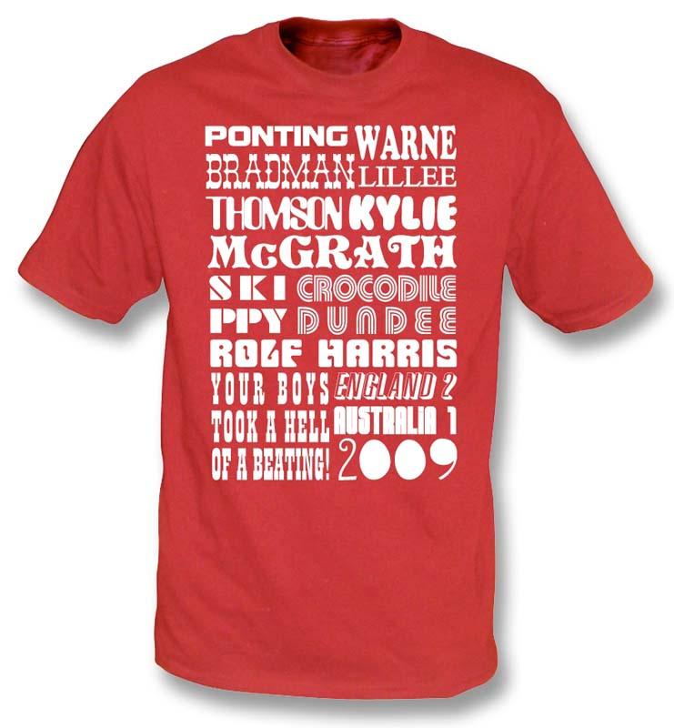 PunkCricket - Ashes 09 T-Shirt (Red)