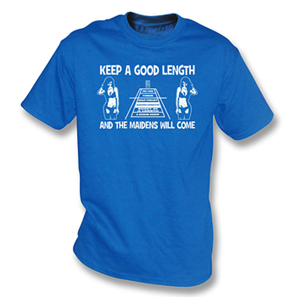 PunkCricket - Keep a Good Length T-Shirt (Blue)