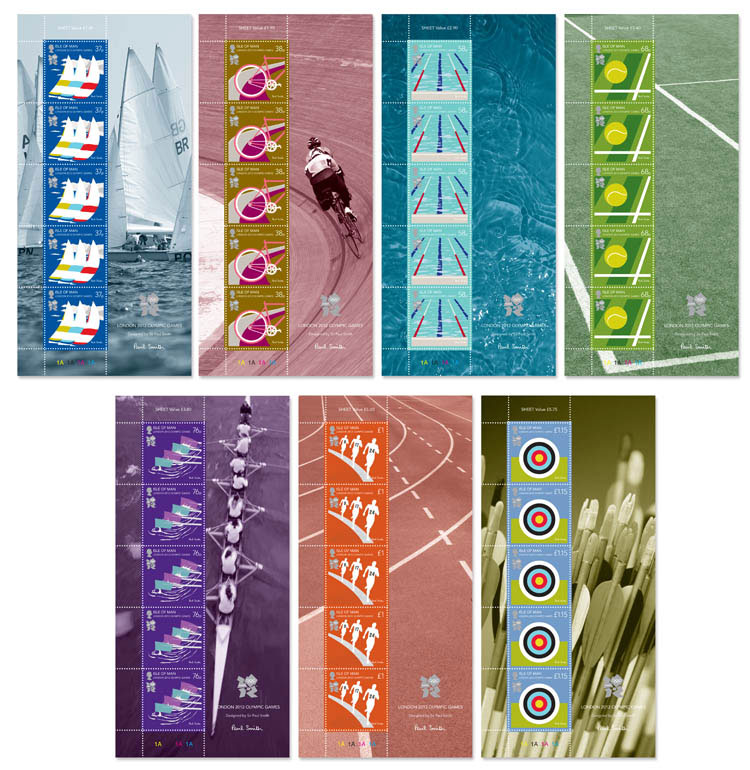 2012 Olympic Games IOM Post Office Sheet Set Pack