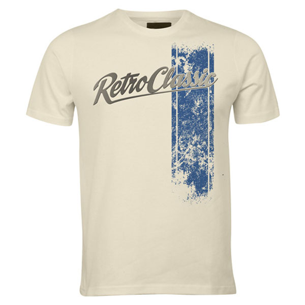 Racing Stripes Blue T-Shirt Sand