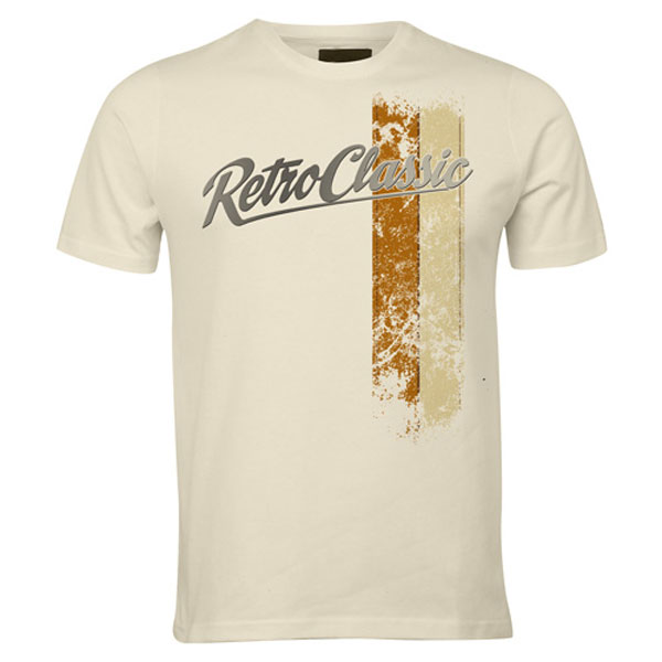 Racing Stripes Brown/Natural T-Shirt Sand S-XXL