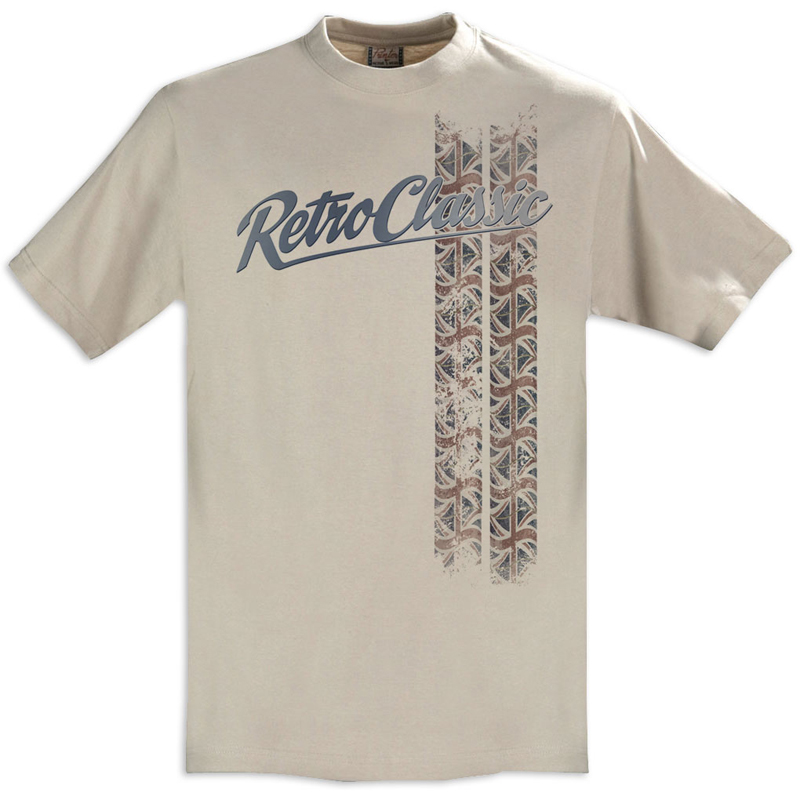 Retro Classic Union Jack T Shirt Sand