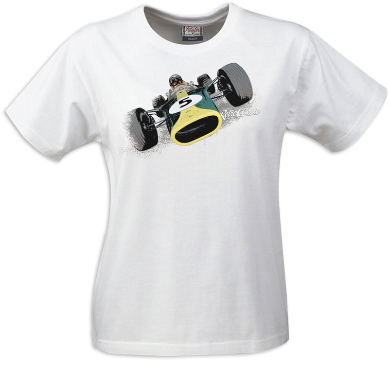 Gritty Marques Lotus 49 Ladies T-Shirt White
