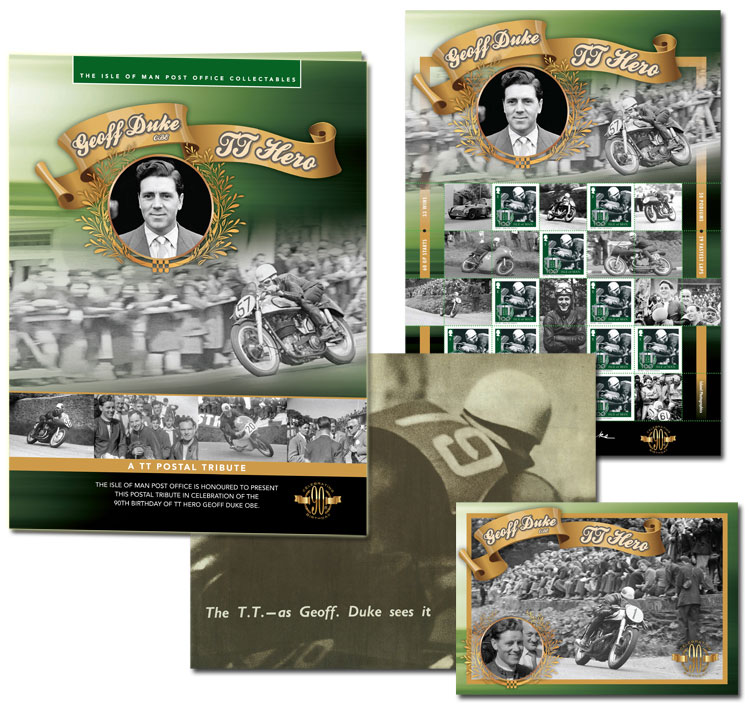 Geoff Duke Special Stamp Folder
