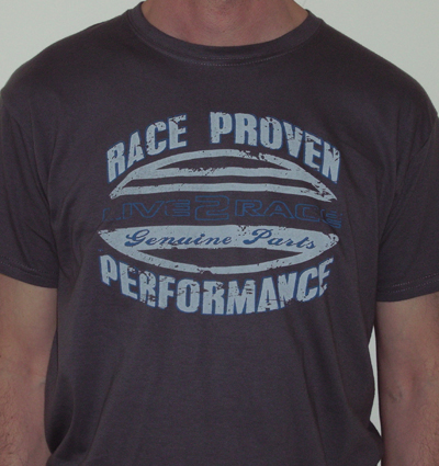 Live2Race Race Proven T Shirt Slate