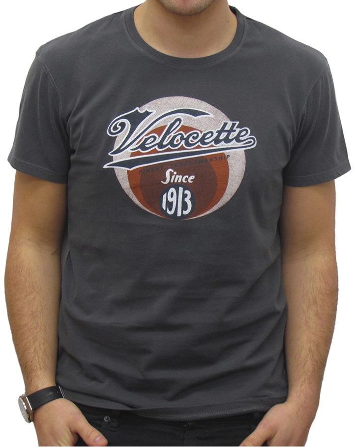 Primo Velocette 1913 T-Shirt Graphite - click to enlarge