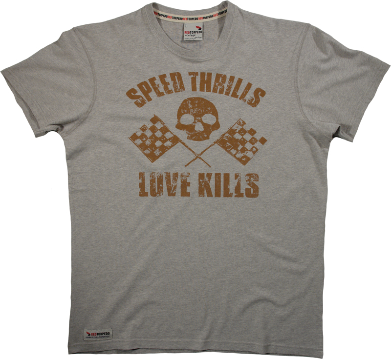 Primo Go Man Go T Shirt Grey
