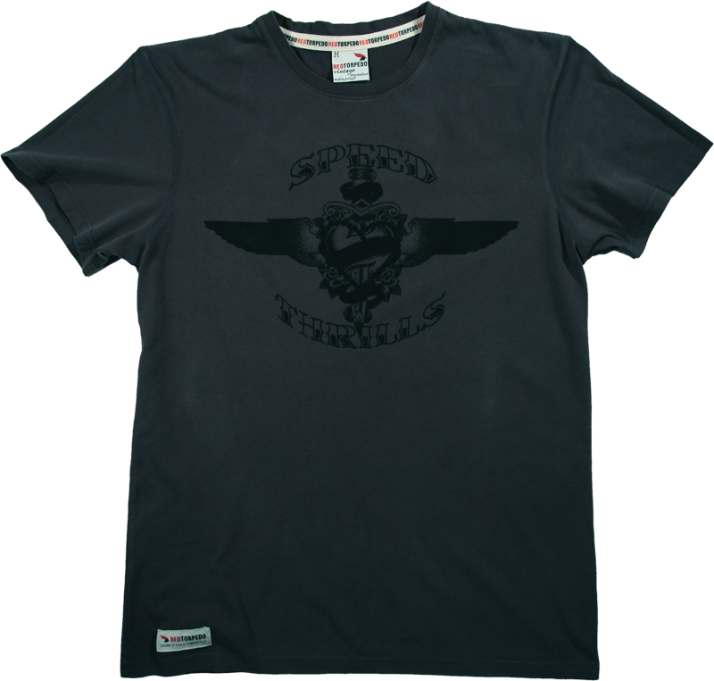 Primo Retro Speed Thrills T Shirt Graphite