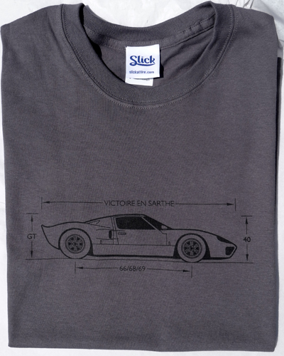 GT40 Adult T Shirt Charcol