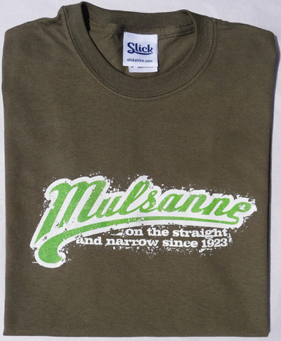 Mulsanne Adult Fitted T Shirt Olive Green