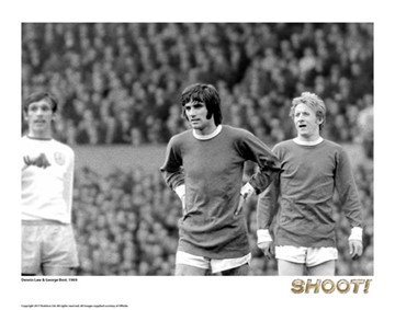 Shoot Legends - George Best and Denis Law Print - click to enlarge