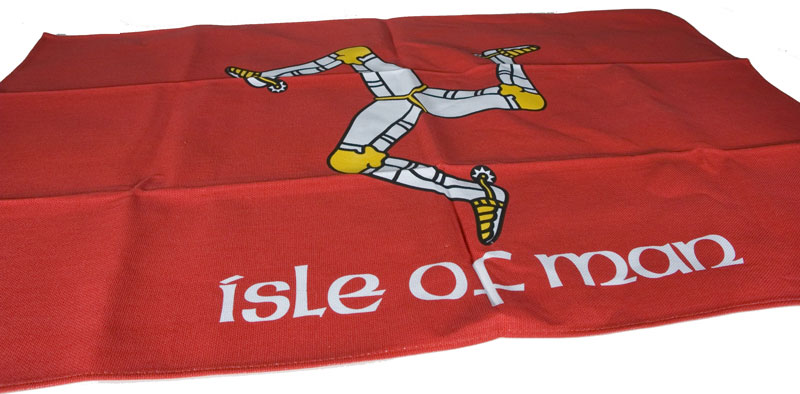 Isle of Man Flag Teatowel 