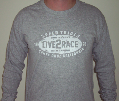 Speed Trials Long Sleeve Top Grey