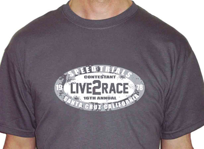 Speed Trials T Shirt Slate