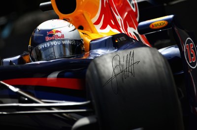 Sebastian Vettel Monaco GP 2009 Ltd Edition Signed Framed Print 