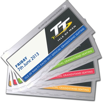 TT 2013 Grandstand Ticket - click to enlarge
