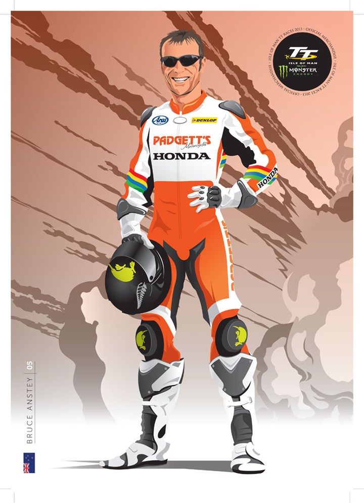 Official TT 2013 Bruce Anstey poster