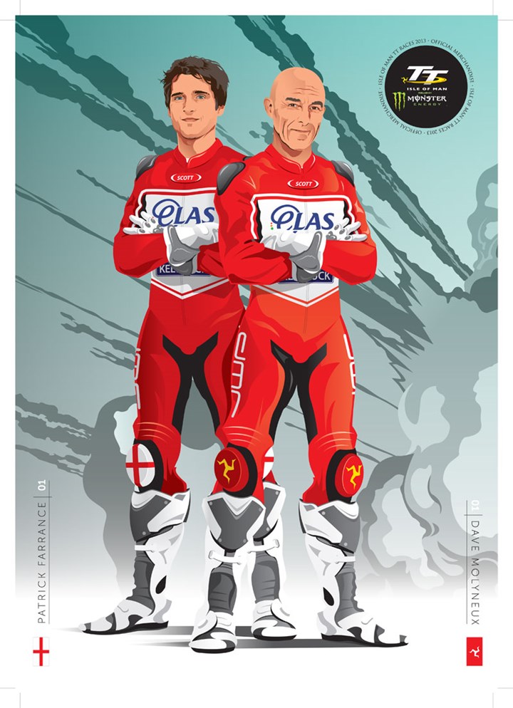 Official TT 2013 Dave Molyneux & Patrick Farrance Poster