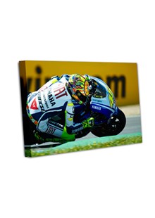 Valentino Rossi 2009 Spanish GP A2 Canvas Print