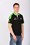 TT 2013 Road Races Polo Black Green Trim