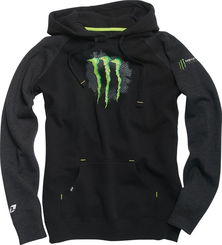 Monster Doozie Ladies Hoodie Black - click to enlarge