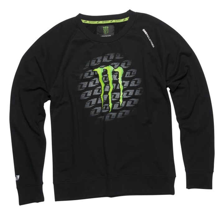 Monster Karin Ladies Crew Neck Fleece Black - click to enlarge