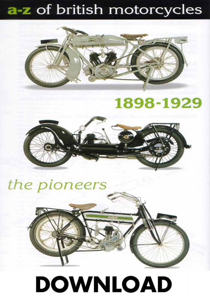 A-Z  of British Motorcycles Vol 1 1898-1929 Download