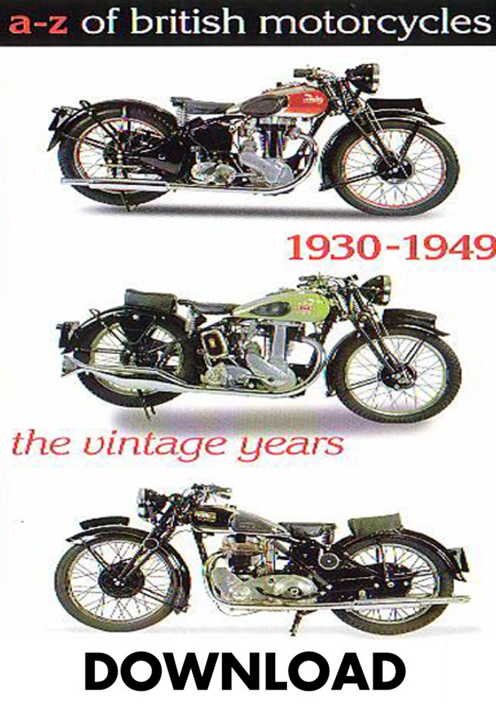 A-Z of British Motorcycles Vol 2 1930- 49 Download