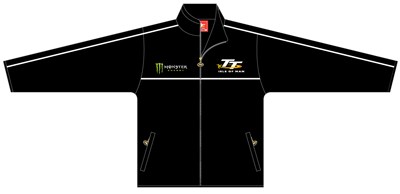 Adult TT Monster Fleece Black White Piping - click to enlarge