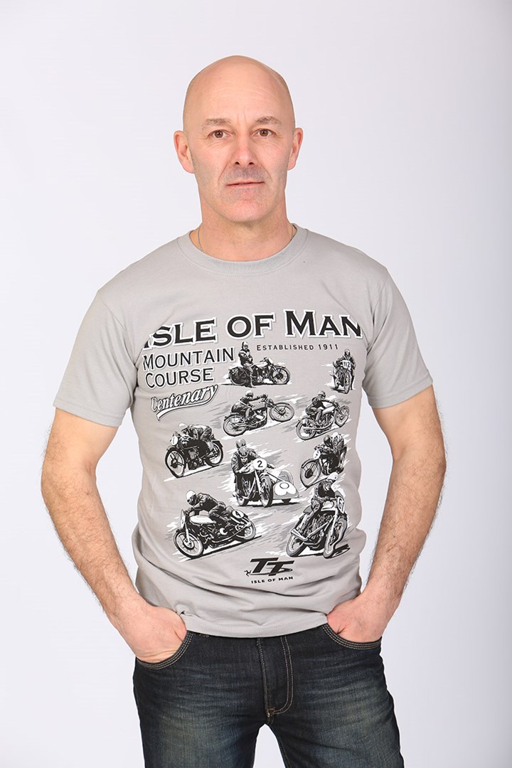 TT 2012 Centenary Mountain Course T Shirt Grey - click to enlarge