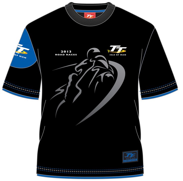 TT 2013 Mountain Course T Shirt Black/Blue - click to enlarge