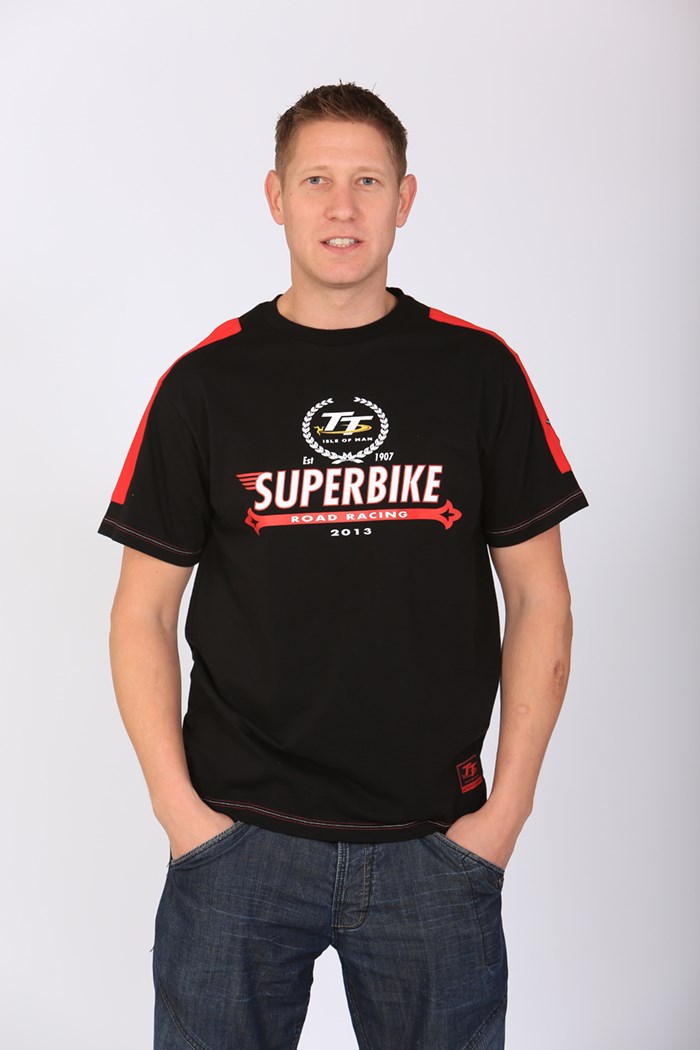 TT 2013 Superbike Custom T Shirt Black/Red - click to enlarge