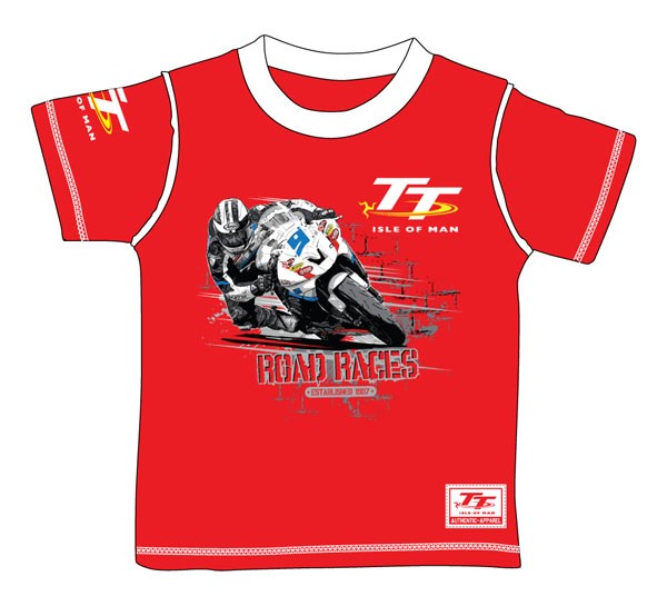 TT Custom T Shirt Child  Red - click to enlarge