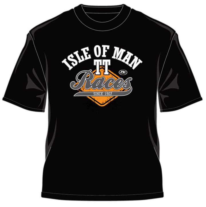 TT Races Vintage Diamond T Shirt Black - click to enlarge