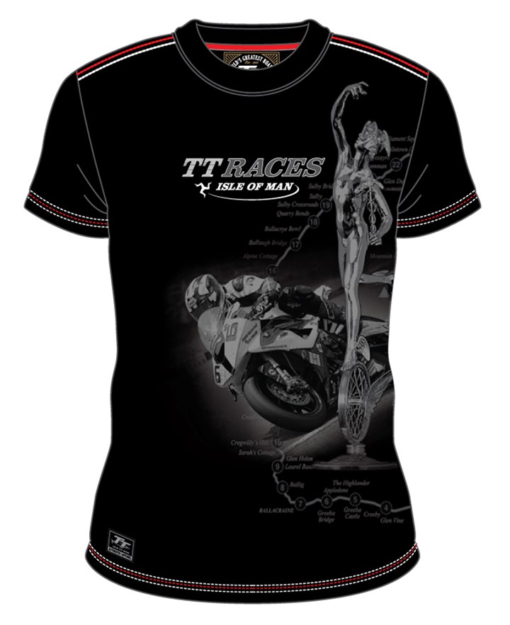 TT  Custom Shadow Trophy Bike T Shirt - click to enlarge