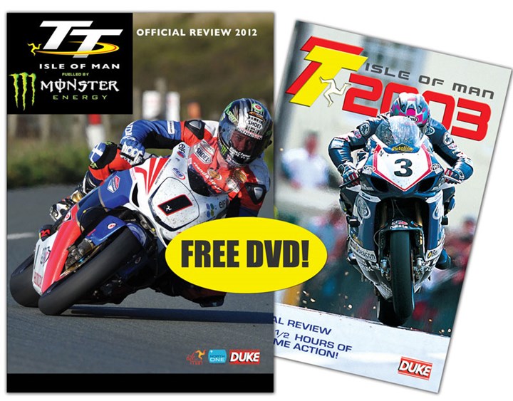 Isle of Man TT 2012 DVD and TT 2003 Review DVD
