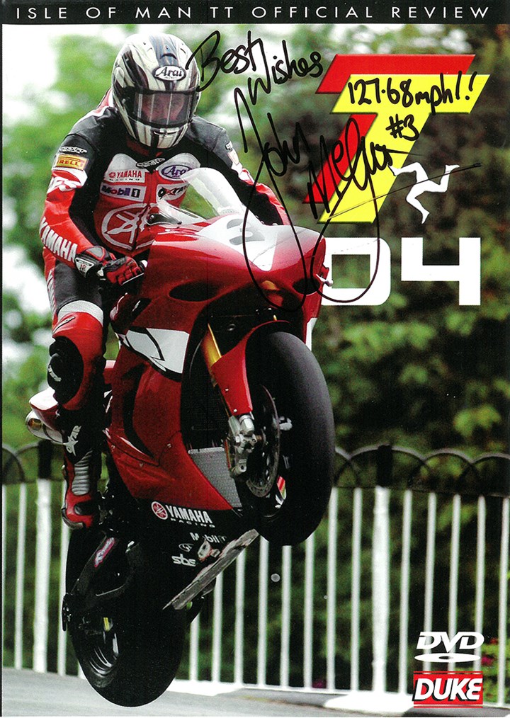 TT 2004 Review DVD Signed by John McGuinness