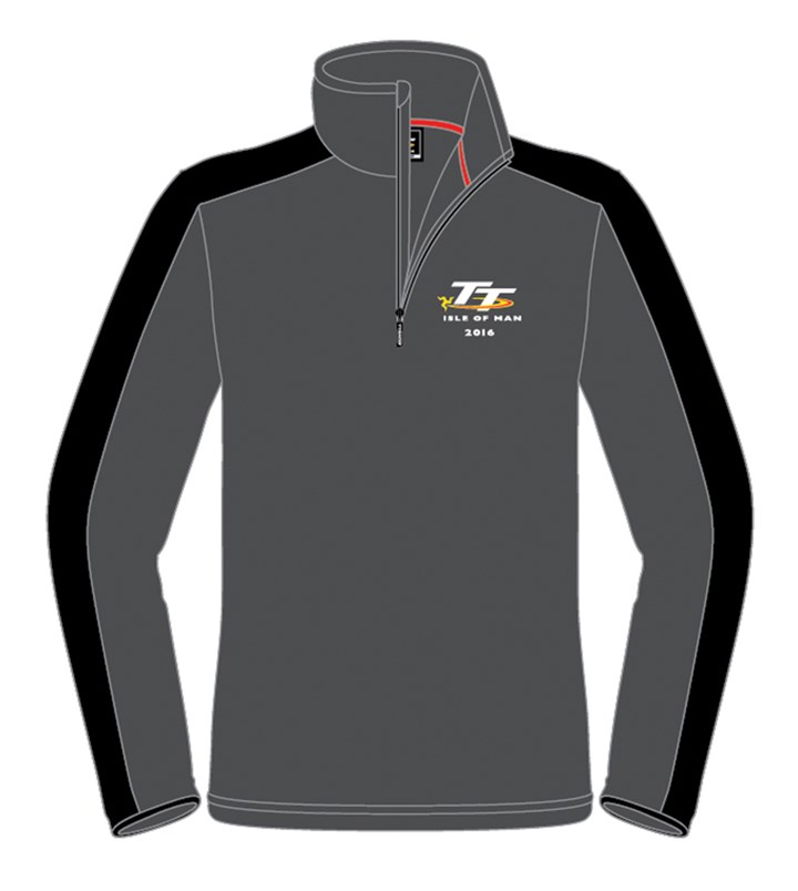 TT 2016 Quarter Zip Fleece Grey - click to enlarge
