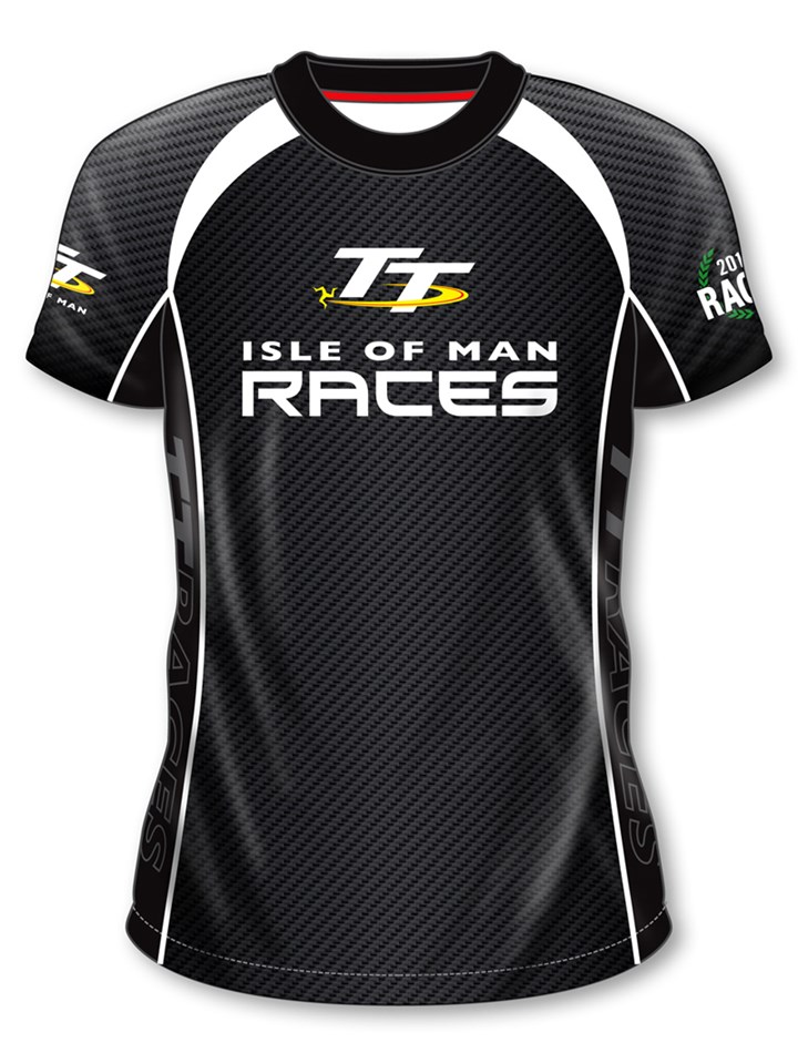 TT All over Print TT Race T-Shirt Black - click to enlarge