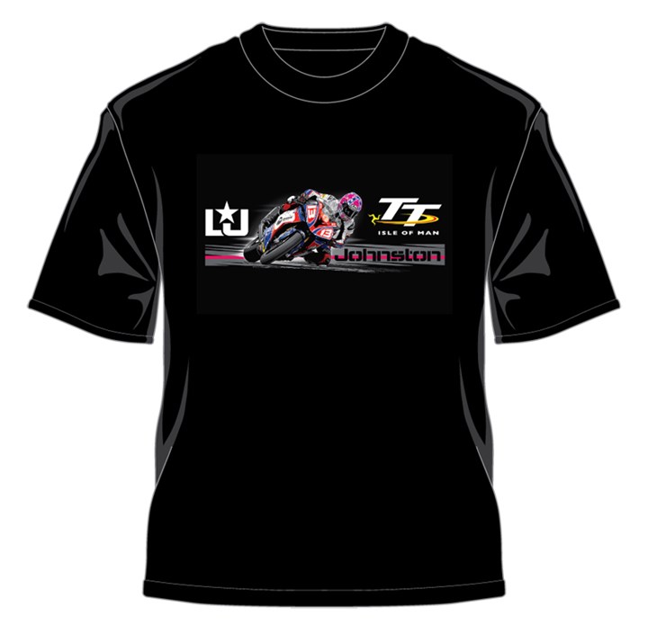 Lee Johnston Bike logo T-shirt - click to enlarge