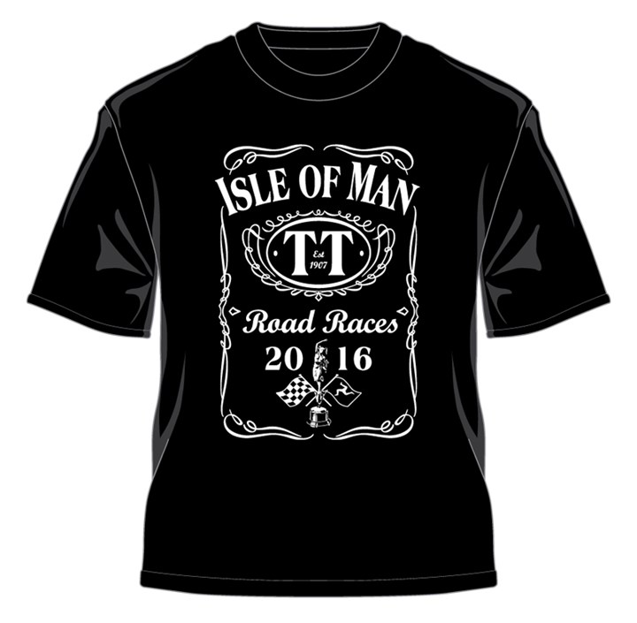 Isle of Man TT Road Races T-shirt, black - click to enlarge